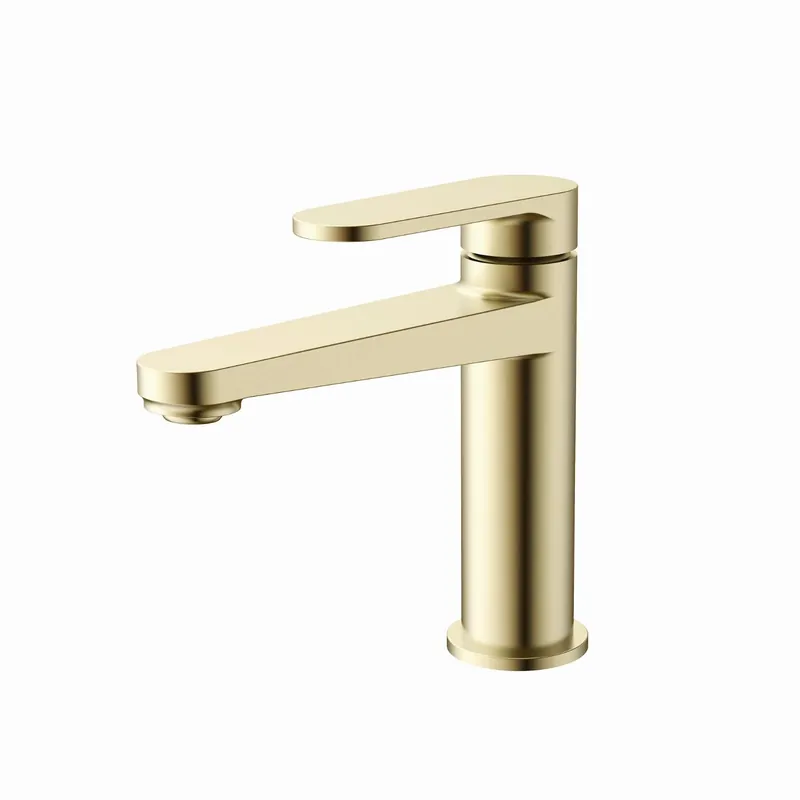 Lage Prijs Blue Label Skive wastafelkraan geborsteld goud FK-0421-BB