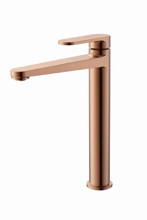 Alleen Vandaag Blue Label Skive wastafelkraan high rise geborsteld brons FK-0426-BR