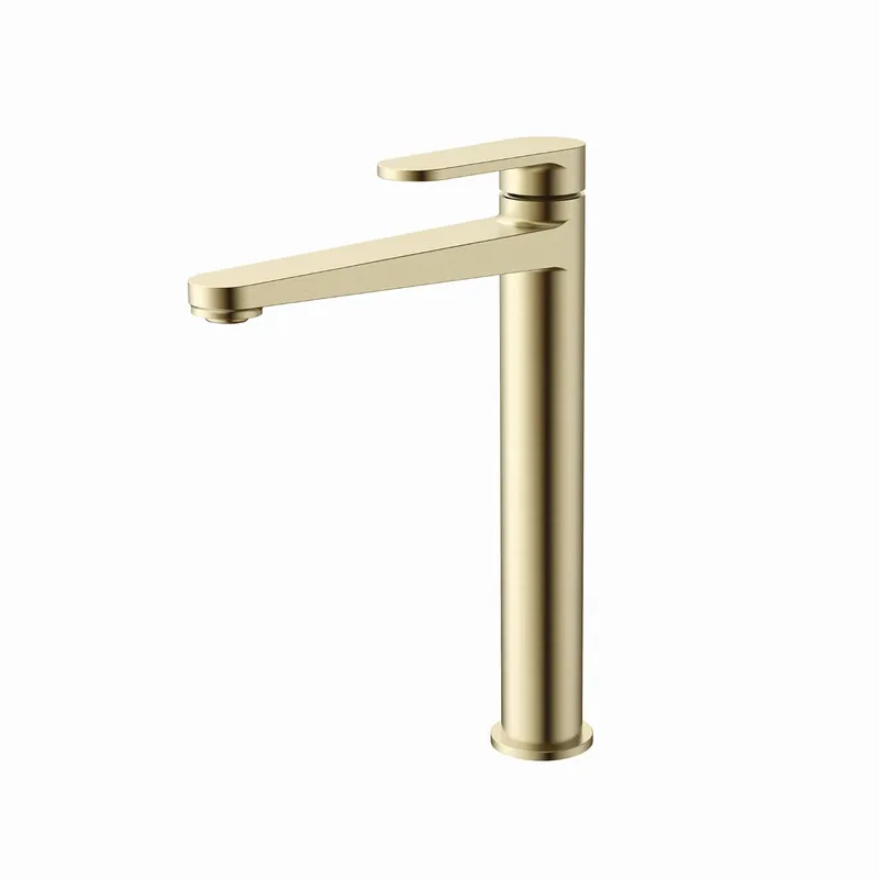 Speciale Aanbieding Blue Label Skive wastafelkraan high rise geborsteld goud FK-0426-BB