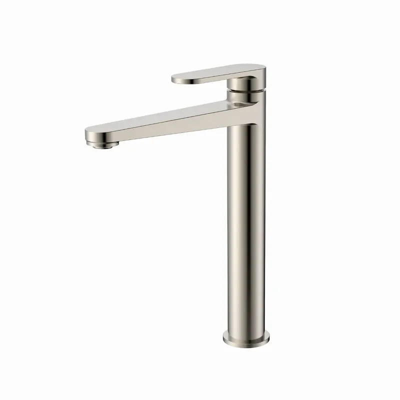Blue Label Skive wastafelkraan high rise geborsteld nikkel FK-0426-BN Direct Verzonden