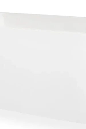 Blue Label Rasmus back-to-wall badhoek links, acryl 180x80x58cm (LxBxH) glans wit Must-Have