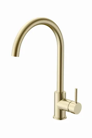 Blue Label Ribe keukenkraan C uitloop geborsteld goud FK-0329W-BB Koopje