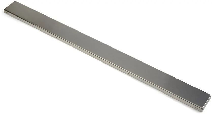 Blue Label tegelbaar omkeerbaar rooster 800mm zwart voor vloerdrain 800mm, inclusiefafstand houders Goedkoop