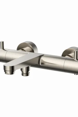 Blue Label Skive badthermostaat 15cm geborsteld nikkel FK-8077-4-BN Flitsaanbieding