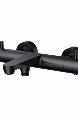 Alleen Vandaag Blue Label Skive badthermostaat 15cm mat zwart FK-8077-4-MB
