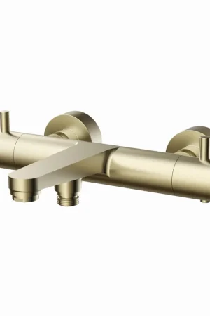 Blue Label Skive badthermostaat, geborsteld goud Veilige Betaling