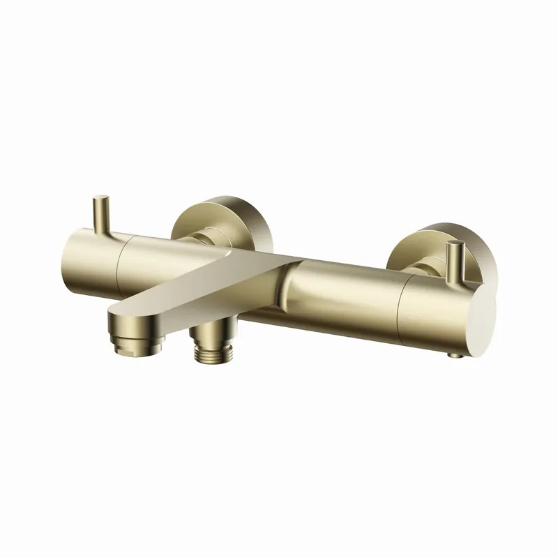 Blue Label Skive badthermostaat, geborsteld goud Veilige Betaling