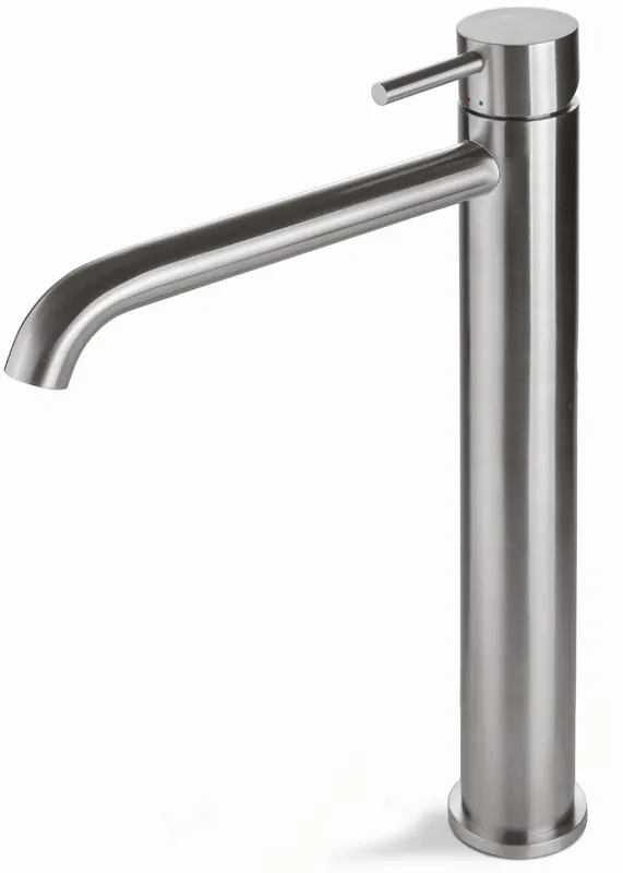 Koop Online Blue Label Viborg Steel wastafelkraan high rise cold start RVS XV17021SLR.AQC.005