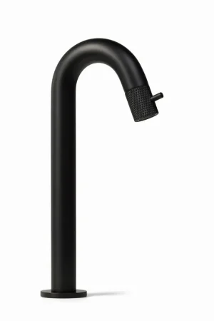Betaalbaar Blue Label Viby facet fonteinkraan hoog model mat zwart FK-0327K-MB
