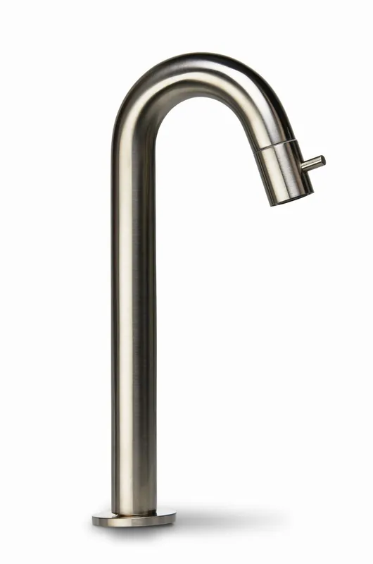 Blue Label Viby fonteinkraan hoog model geborsteld nikkel FK-0327-BN Direct Verzonden