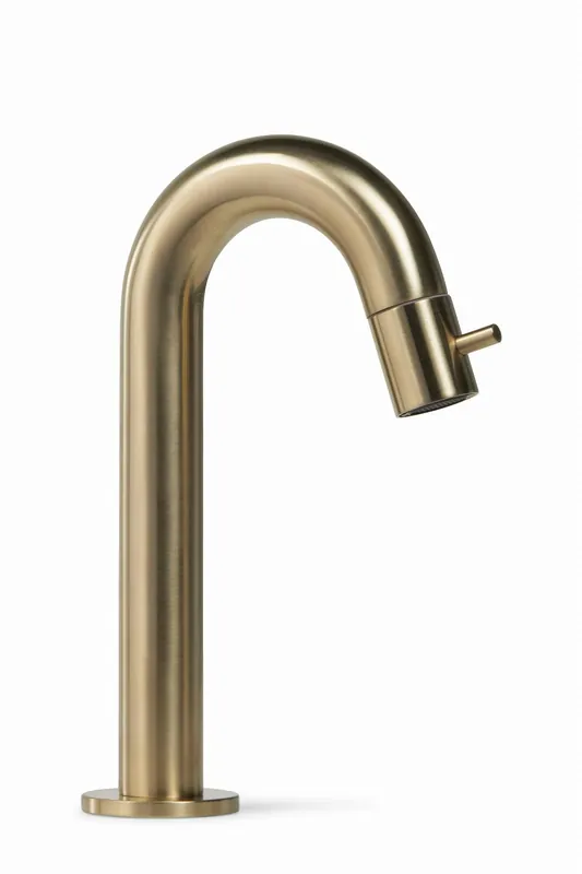 Nieuw Blue Label Viby fonteinkraan laag model geborsteld goud FK-0325-BB