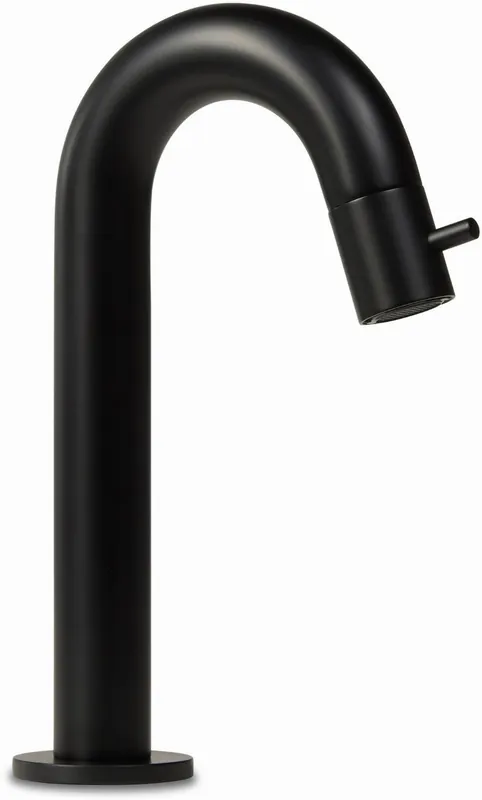 Blue Label Viby fonteinkraan laag model mat zwart FK-0325-MB Betrouwbaar