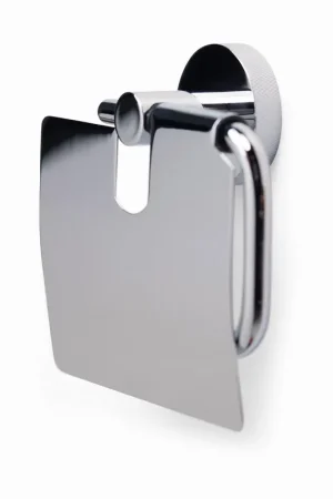 Aanbieding Blue Label Vida Facet toiletrolhouder met klep chroom