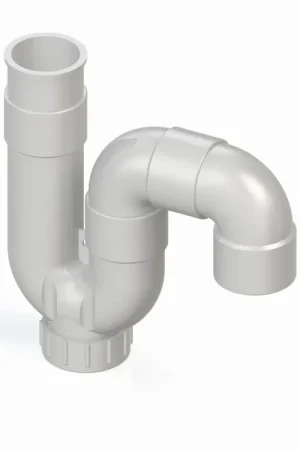 Nu Kopen Buissifon universeel 40 mm ABS, lijmverbinding, wit