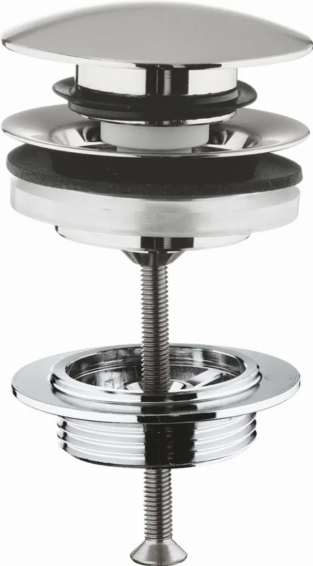 Premium Grohe afvoergarnituur push-open afneembare kap afsluitbaar supersteel 65807DC0