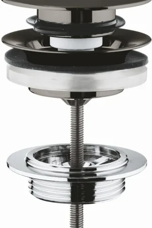 Alleen Vandaag Grohe afvoergarnituur, push-open, afneembare kap, afsluitbaar, hard graphite geborsteld 65807AL0