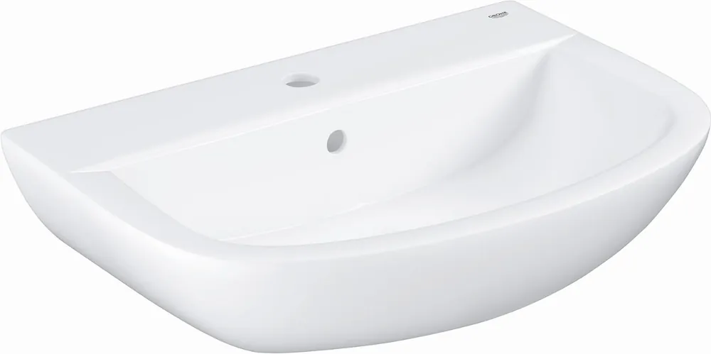 Grohe Bau Ceramic wastafel 60 cm 1 kraangat met overloop wit 39421000 Bestel Nu