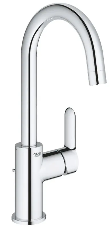 Snelle Levering Grohe BauEdge L-size wastafelmengkraan met waste chroom 23760001