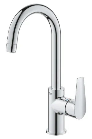 Direct Verzonden Grohe BauEdge L-size wastafelmengkraan push open chroom 23911001