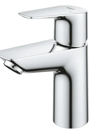 Grohe BauEdge S-size wastafelkraan met gladde body chroom 23330001 Meest Verkocht