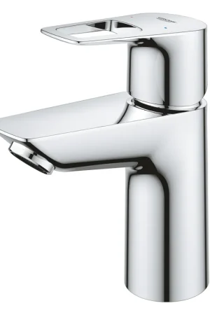 Grohe BauLoop S-size wastafelkraan met gladde body chroom 23337001 Premium
