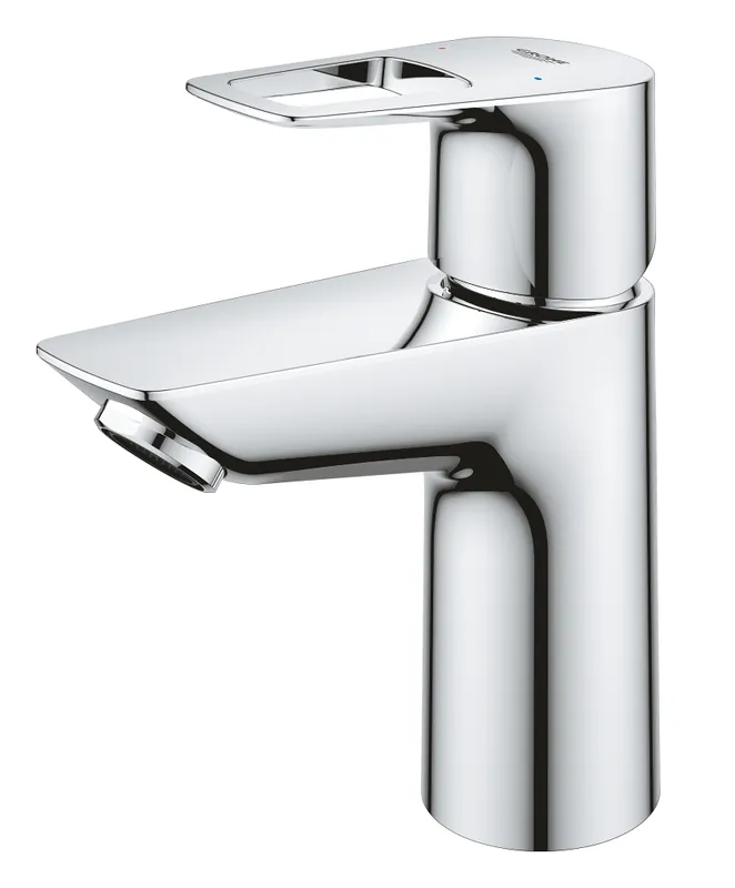 Grohe BauLoop S-size wastafelkraan met gladde body chroom 23337001 Premium