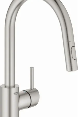 Seizoensaanbieding Grohe Concetto keukenkraan m. uittrekbare dual spray supersteel 31483DC2
