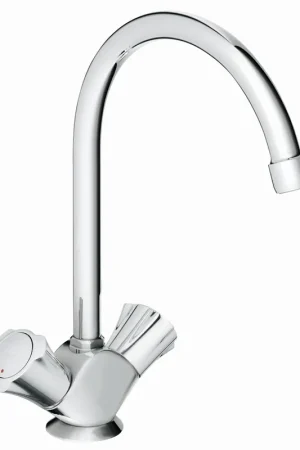 Tijdelijk Beschikbaar Grohe Costa L keukenkraan m. hoge uitloop m. gladde body chroom 31831001