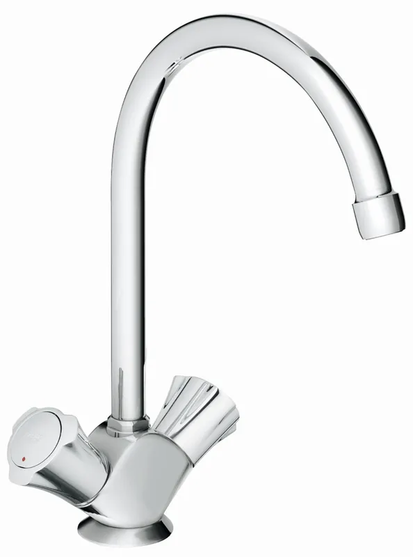 Tijdelijk Beschikbaar Grohe Costa L keukenkraan m. hoge uitloop m. gladde body chroom 31831001