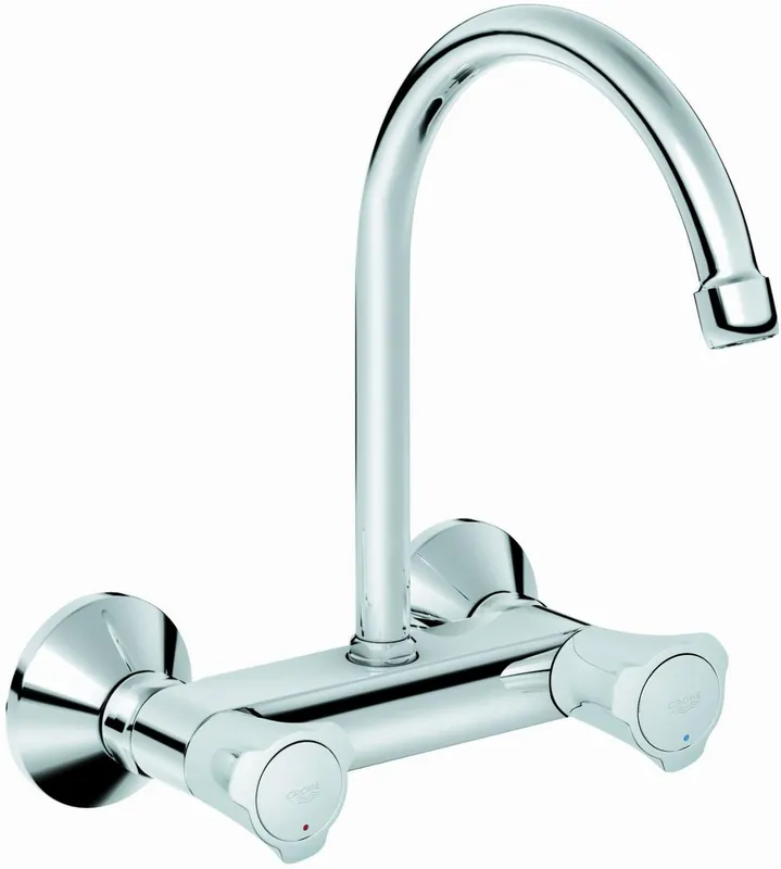 Grohe Costa L keukenkraan m. koppelingen m. bovenuitloop chroom 31191001 Direct Verzonden