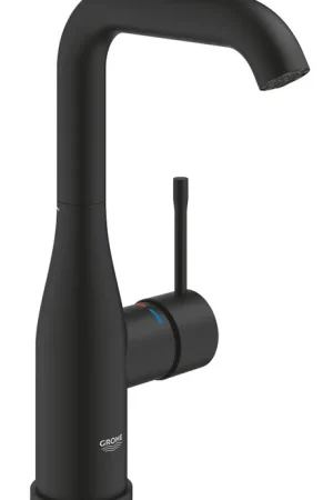 Voordeelprijs Grohe Essence L-size wastafelkraan gladde body Phantom Black 24177KF1