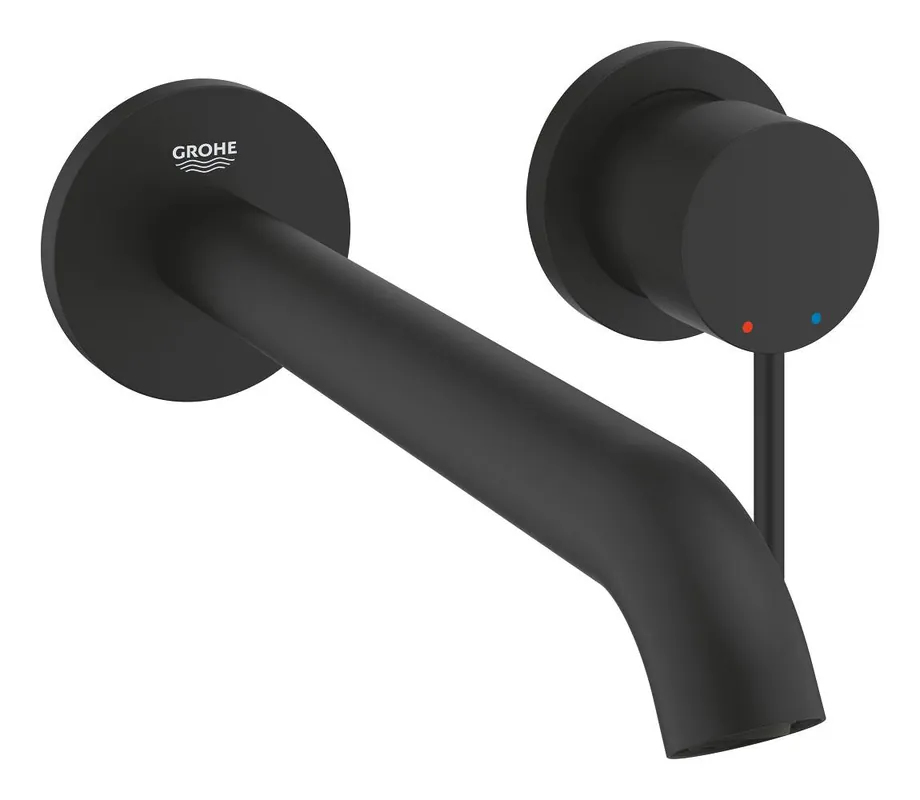 Grohe Essence New afbouwdeel v. 2-gats inbouw wandkraan L-size voorsprong 23cm phantom black 29193KF1 Hete Deal