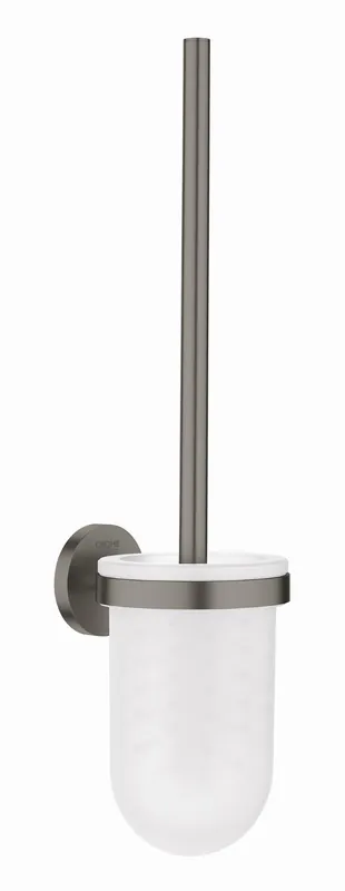 Laatste Kans Grohe Essentials closetborstelgarnituur gecoat met inzet hard graphite geborsteld 40374AL1