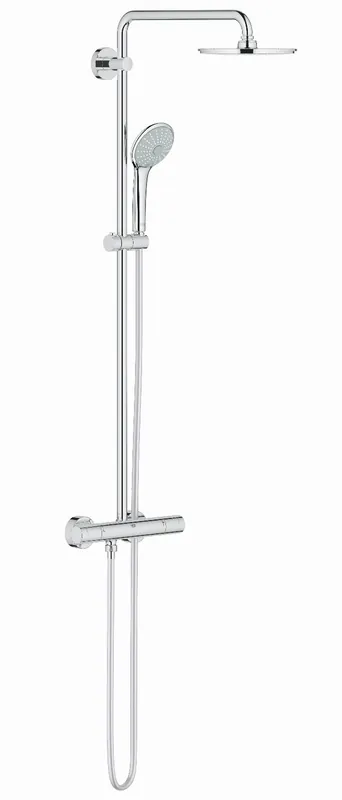 Actieprijs Grohe Euphoria douchesysteem m. douchethermostaat, aquadimmer, Euphoria, hoofddouche 210mm, handdouche Massage chroom 27964000