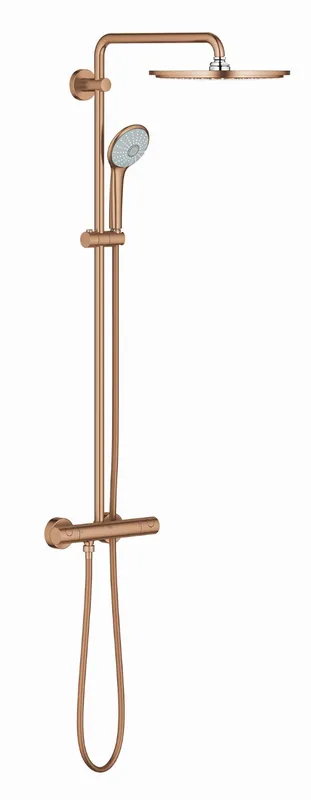 Grohe Euphoria XXL douchesysteem m. douchethermostaat, aquadimmer, Rainshower Cosmo 310 hoofdd. en handd. brushed warm sunset 26075DL0 Veilige Betaling