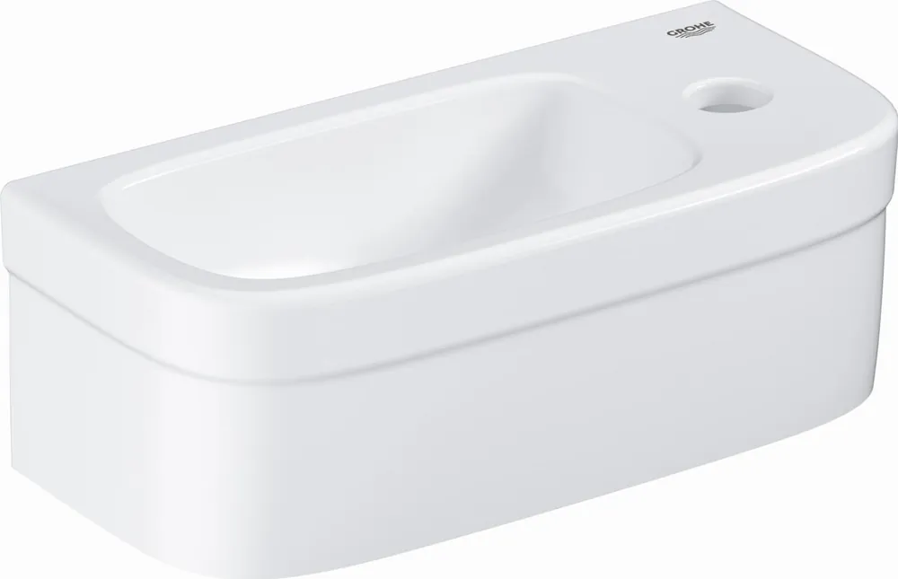 Hoge Kwaliteit Grohe Euro fontein m. kraangat m. overloop 37x18cm wit 39327000