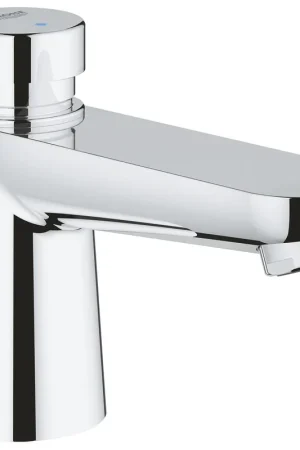 Betrouwbaar Grohe Euroeco Cosmopolitan T wastafelkraan zelfsluitend 1/2" blauw/rood chroom 36265000