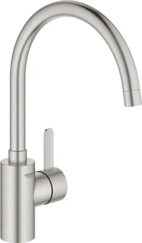 Grohe Eurosmart Cosmopolitan keukenkraan m. hoge uitloop RVS 32843DC2 Snelle Levering
