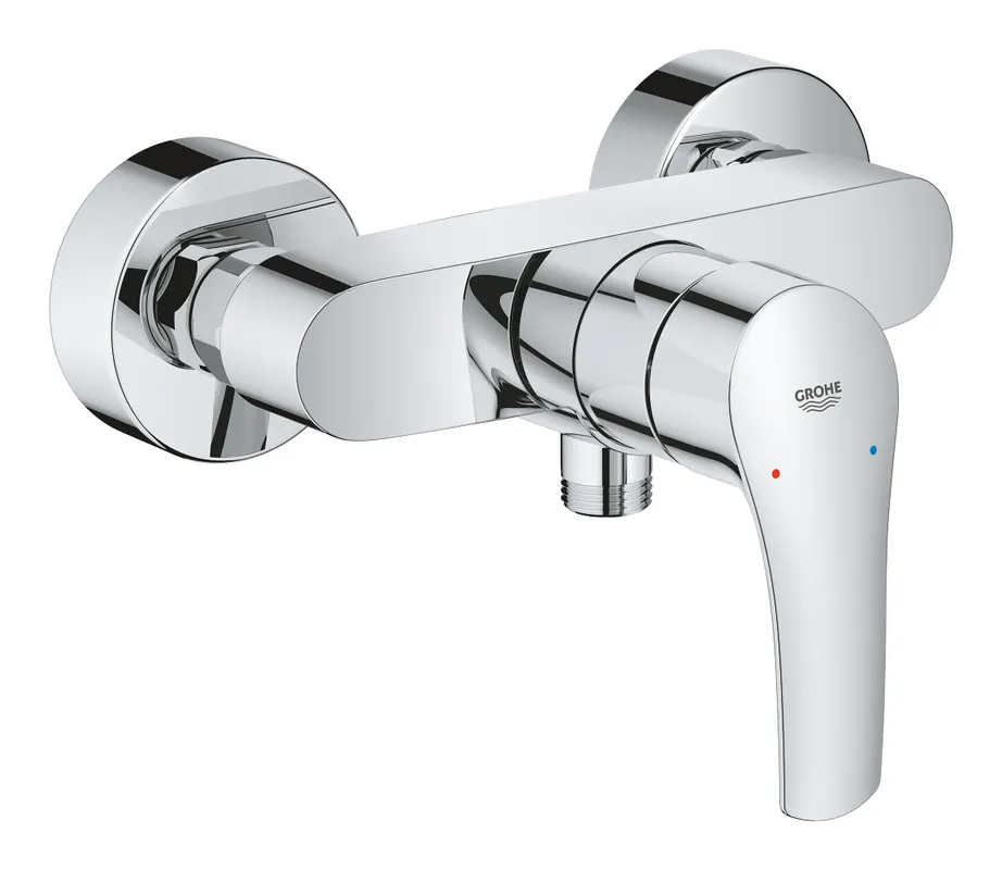 Laatste Versie Grohe Eurosmart douchekraan m. koppelingen z. omstel HOH=15cm chroom 33555003