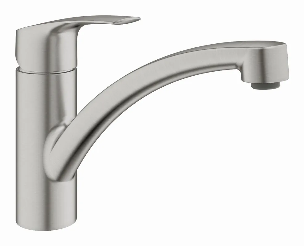 Grohe Eurosmart keukenkraan m. lage draaibare uitloop RVS-look 33281DC3 Rechtstreeks Van De Fabrikant