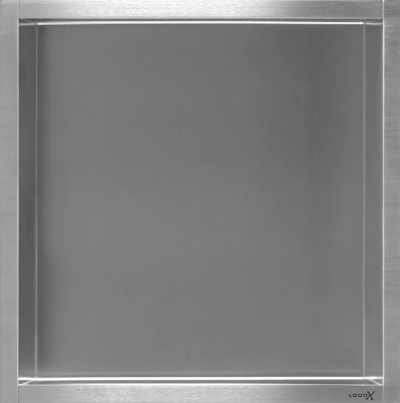 Merkproduct LoooX inbouwnis 300 x 300 mm, 10 cm inbouwdiepte RVS geborsteld BOX30-10