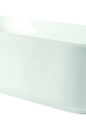 Actieprijs Luca Sanitair Primo vrijstaand bad van acryl met overloop 170x78x60h glans wit