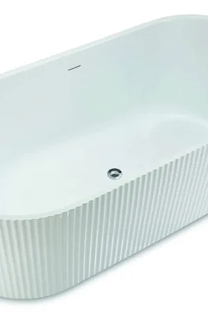 Laatste Kans Luca Sanitair Primo vrijstaand bad van acryl met overloop 170x80x58h glans wit