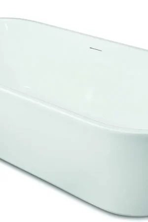 Direct Verzonden Luca Sanitair Primo vrijstaand bad van acryl met overloop 170x80x58h glans wit