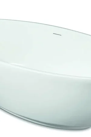 Dagaanbieding Luca Sanitair Primo vrijstaand bad van acryl met overloop 180x81x60h glans wit
