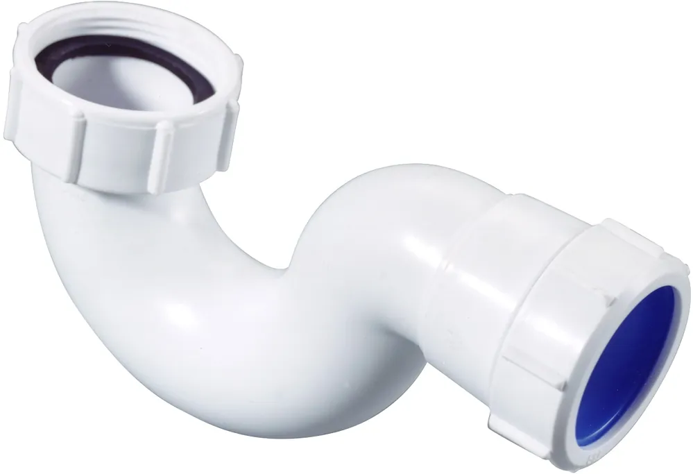 Exclusieve Aanbieding McAlpine Bad- en douchebaksifon BTST 05 40mm uitlaat 1 1/4" x40mm 20mm waterslot PP wit 0056050