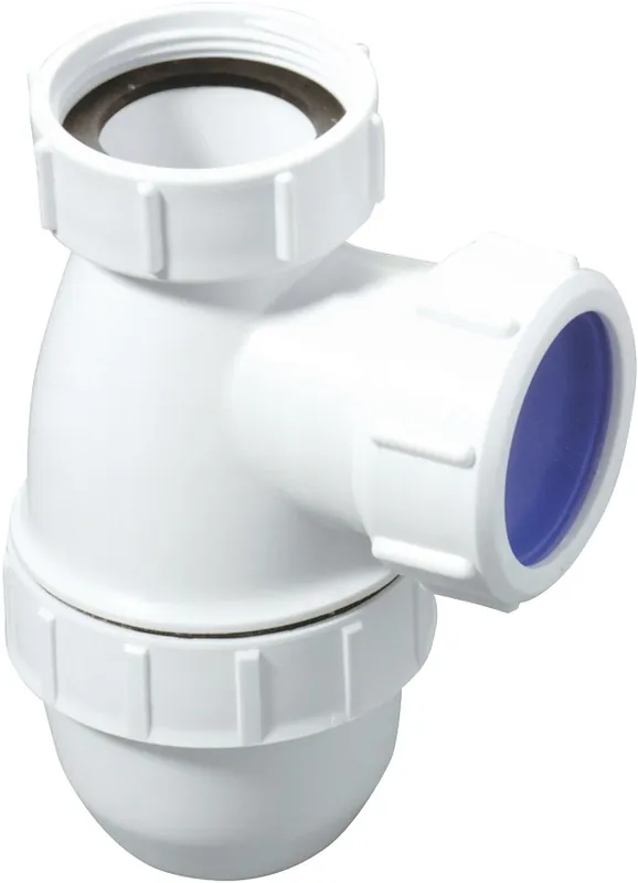 McAlpine bekersifon klein, 1 1/2" x 40mm, PP, wit (voor wastafels of bidets) 0051450 Bestseller