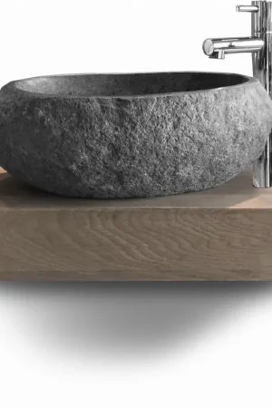 Meest Verkocht Looox Wooden Mini Base Shelf 40cm eiken ‘old grey‘ WMBS400