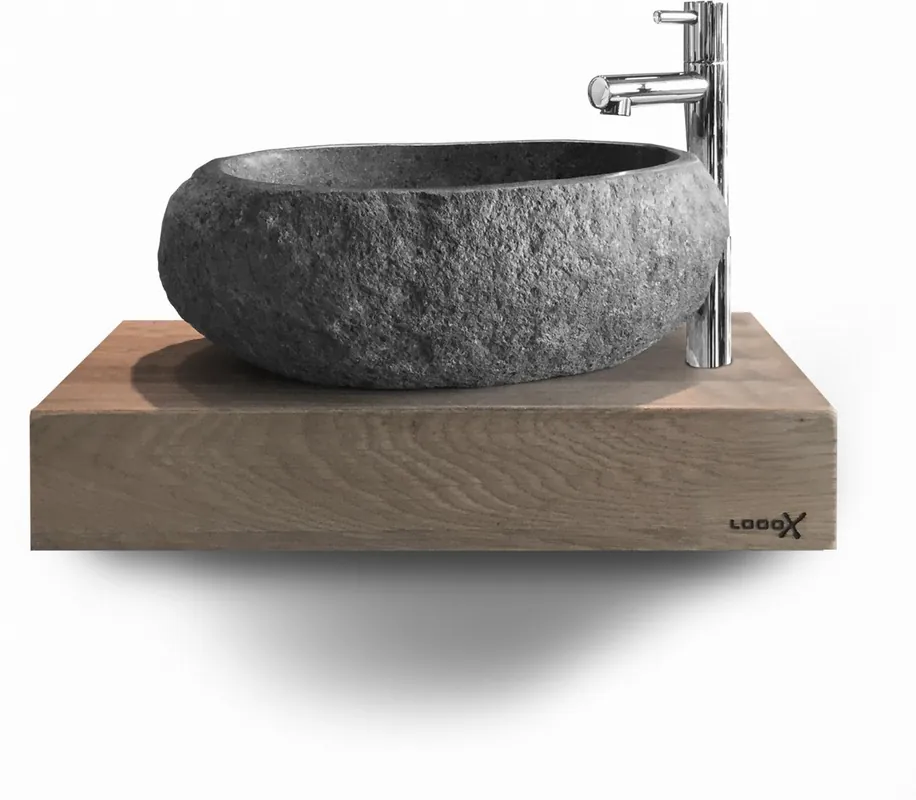Meest Verkocht Looox Wooden Mini Base Shelf 40cm eiken ‘old grey‘ WMBS400