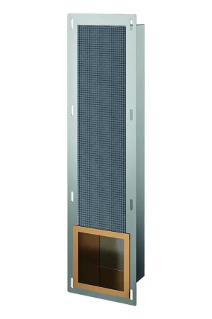 Luca Sanitair Inbouw reserve toiletrolhouder 19,5x72x12,2cm in Geborsteld koper PVD Tijdelijk Beschikbaar